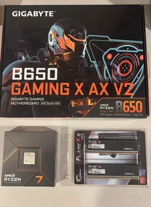 Brand New Ryzen 7 7700X, Gigabyte B650 Gaming X AX v2, 32GB DDR5 Bundle. - Afbeelding 1 van 7