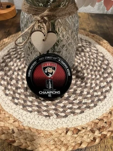 2024- NHL Florida Panthers Stanley Cup Champions Souvenir Puck - Picture 1 of 9