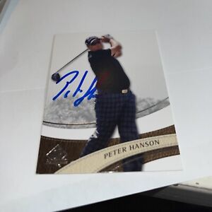 Peter Hanson Signed 2008 UD SP Golf   Card