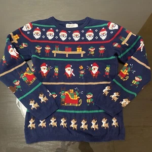 H&M Unisex Kids Holiday Sweater 6x/7 - Picture 1 of 5