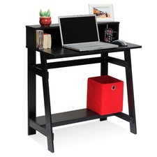 Modern A Frame Home Office Computer Study Desk - Espresso