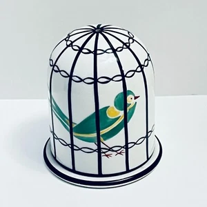 Antique Art Deco Aladin France Porcelain Birdcage String Thread Wool Yarn Holder - Picture 1 of 17