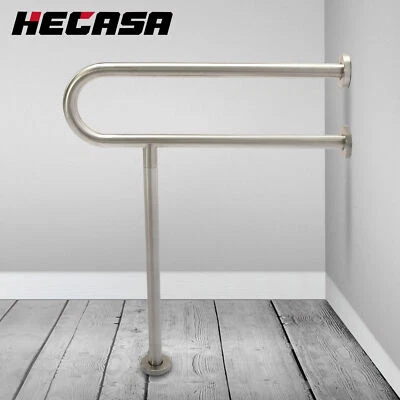HECASA Stainless Steel Handicap Grab Bars Rails Toilet Handrails Bathroom Safety - Image 1 of 4
