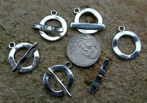 Wavy Pewter Toggle Clasp - Picture 1 of 1
