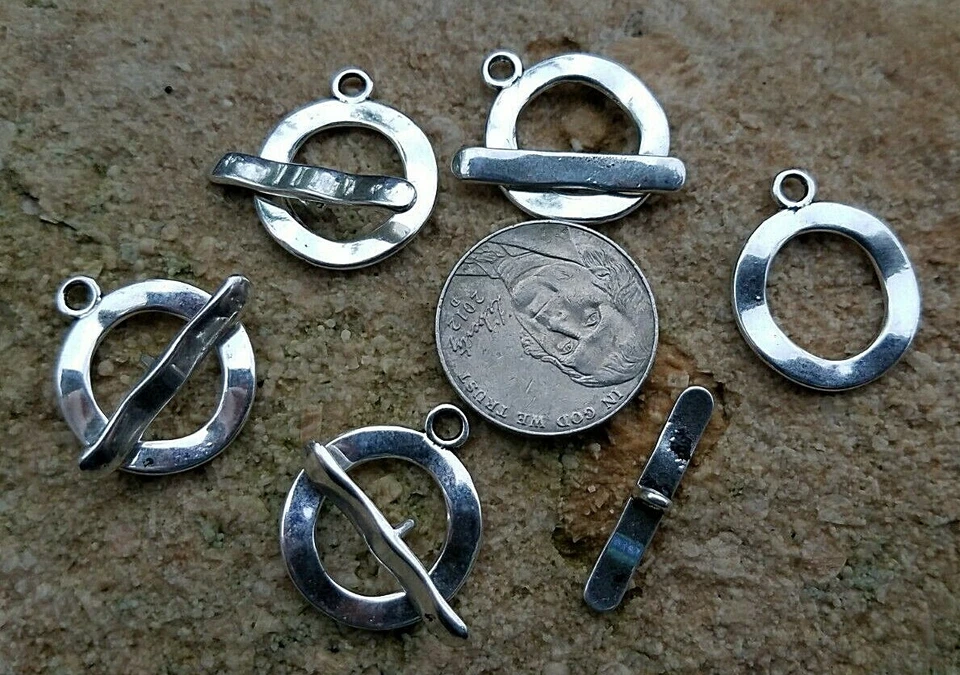 Wavy Pewter Toggle Clasp - Image 1 of 1