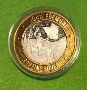1993~Gettone/Moneta~ Esploratori del West americano~JOHN FREEMONT~.999 argento fino - Foto 1 di 5