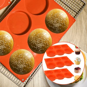 3 Pcs Silicone Mold 6 Cavity Silicone Baking Mold Nonstick Silicone Muffin⊇ - Picture 1 of 12