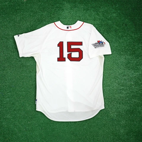 Dustin Pedroia 2013 Boston Red Sox Authentic World Series Cool Base Home Jersey Cover