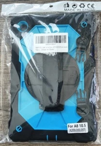 Samsung Galaxy Tab A8 Heavy Duty Tablet Case with 360° Rotating Kickstand Strap - Picture 1 of 2