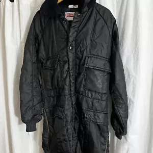 Walls Blizzard Pruf Mens Black Insulated Coveralls Sz XL 46-48 Snow Suit Vintage - Picture 1 of 18
