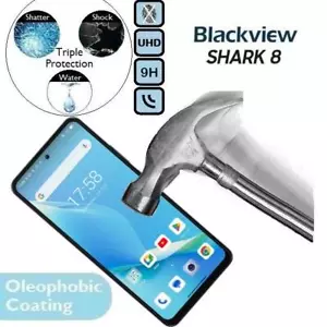 100 % echtes Hartglas 9H Displayschutzfolie (Shark8) für Blackview Shark 8 - Bild 1 von 2