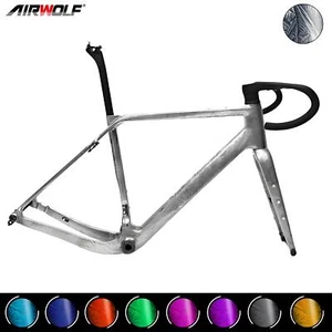 Airwolf Carbon Gravel Rahmen Rennrad 700x50c Rahmenset Cyclocrossrad 1250g UDH - Bild 1 von 31