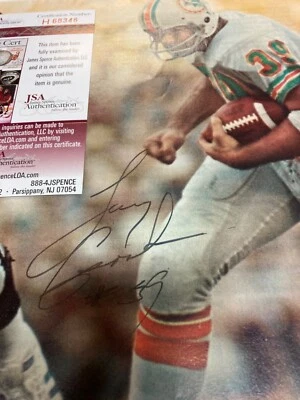 Jsa Vintage autograph sports illustrated 8 x 11 Miami Dolphins Bob Griese czonka - Image 1 of 4