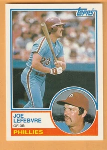 Joe Lefebvre Philadelphia Phillies 1983 Topps Traded #61T Concord New Hampshire - Picture 1 of 2