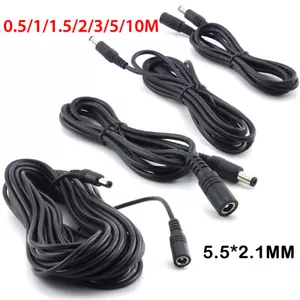 Cable de extensión de alimentación de 12 V CC macho a hembra enchufe 2,1X 5,5 mm tira de luz led - Imagen 1 de 14