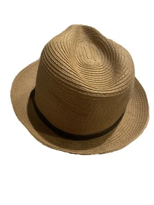Kate Landry Women's Straw Fedora Hat - Picture 1 of 5