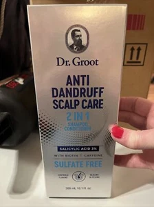 Dr. Groot ANTI DANDRUFF SCALP CARE 2 IN 1 SHAMPOO CONDITION W/BIOTIN 10.1oz 5/24 - Picture 1 of 4