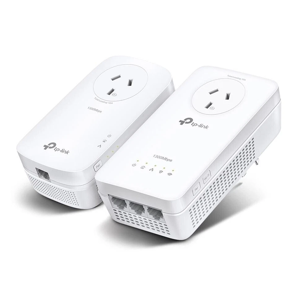 TP-LINK TL-WPA8631P KIT AV1300-AC1200-Gigabit-WLAN-Powerline-KIT mit Steckdose - Weiß