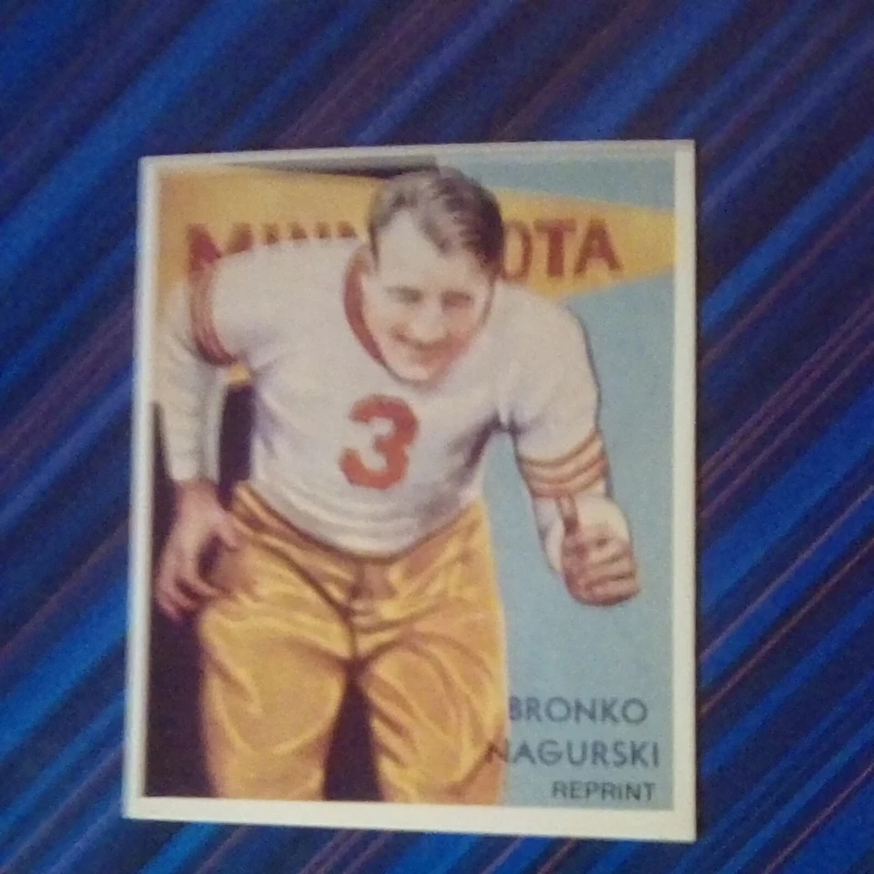 1985 Renata Galasso 1935 National Chicle Reprints - #34 Bronko Nagurski - Image 1 of 2
