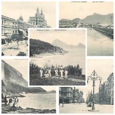 Panorama of Rio de Janeiro Guanabara Brasil RPPC Real Photo Postcard Brazil