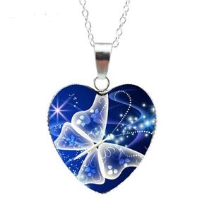 Magic Butterfly Heart Necklace Beautiful and Mysterious model 2  with gift box 