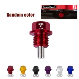 Car Engine Magnetic Oil Drain Plug Screw Nut Bolt Oil Drain Sump Nut M14x1.5MM - Picture 1 of 12