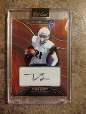 2023 TYLER SCOTT Wild Card Wildchrome Ribbon Rainbow Red Rookie Auto /5 Bears RC