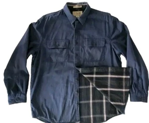 Camisa LL BEAN Forrada Huracán Bolsillos Azules L/S Algodón Para Hombre Talla GRANDE  - Imagen 1 de 7