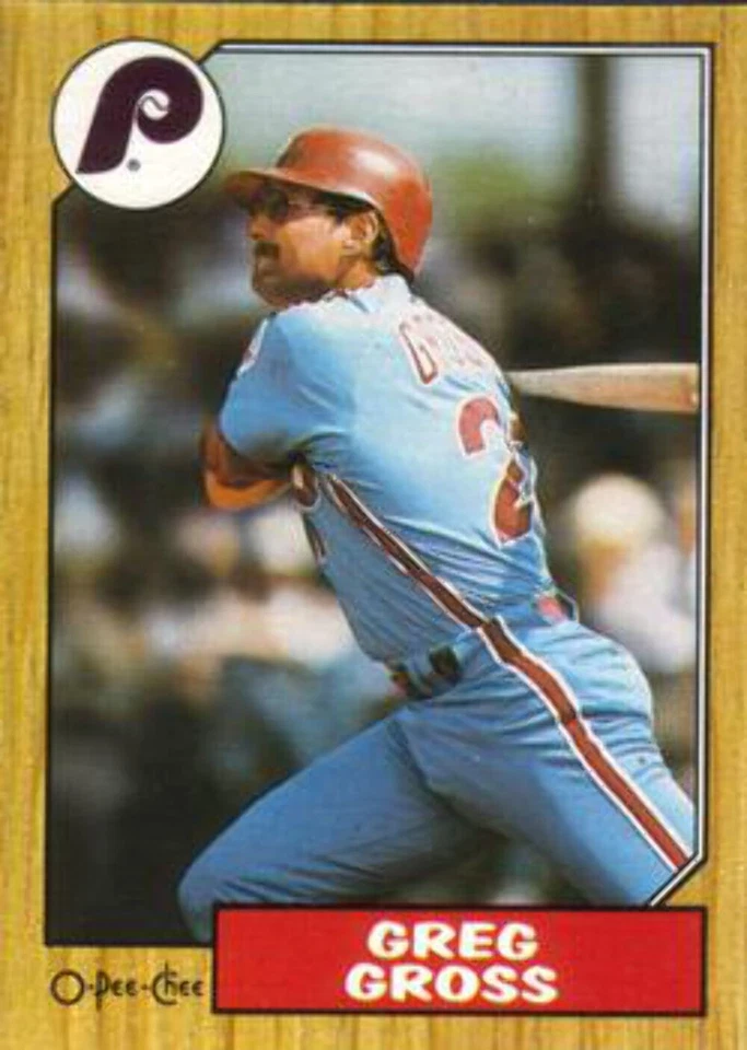 #338 Greg Gross - Philadelphia Phillies - 1987 O-Pee-Chee Baseball - Image 1 of 1