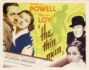 POSTER FILM THE THIN MAN William Powell RARO VINTAGE 1 - Foto 1 di 1
