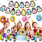 Cartoon Penguin Party Decoration Set Photo Props Gifts Happy Birthday Banner