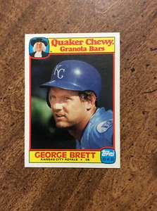 1986 Topps Quaker Granola #23 George Brett,  Kansas City Royals     nm  ib - Picture 1 of 2