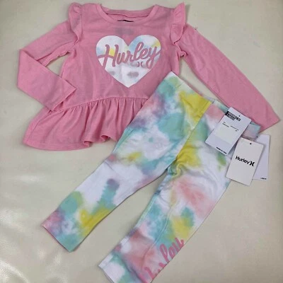 Hurley Heart Lovers Conjunto Pantalones ROSA Manga Larga 2305 Foto 1 de 4