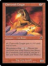 Scourge Chartooth Cougar x4 Magic The Gathering NM