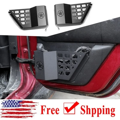 Aluminum Rear Door Insert Storage Box Organizer Case For Jeep Wrangler JK 2007+ Foto 1 de 4