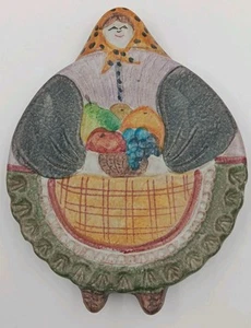 Piatto piano cottura ceramica Italia dipinto a mano parete decorazione cucina - Foto 1 di 8