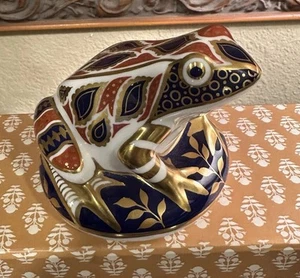Royal Crown Derby - Imari Frosch - Figur - um 1985 - English Bone China - Handarbeit - - Bild 1 von 8