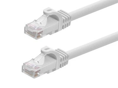 Flexboot Cat6 Ethernet Patch Cable Network RJ45 Stranded UTP 24AWG 0.5ft White - Image 1 of 4