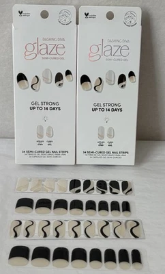 New Dashing Diva Glaze Semi Cured Gel Nail Strips 2-PACK Chip Resistant (SH7) - Image 1 of 4
