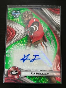 2024 Bowman University Best KJ Bolden Georgia Rookie Auto /99 - Picture 1 of 2