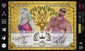Natalya Jim Neidhart Oro Champagne Linaje Real - Topps Slam WWE Culture 25 - Imagen 1 de 1