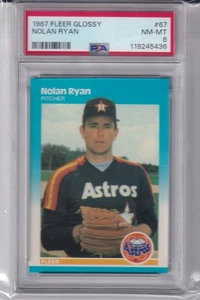 1987 Fleer Glossy Nolan Ryan #67 * Astros * Hof * NM-MT PSA 8 ** - Bild 1 von 1