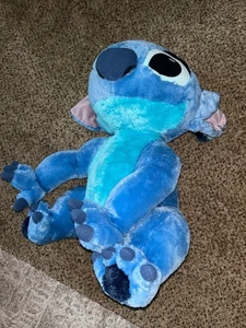 Peluche morbido Disney Parks Lilo & Stitch Jumbo blu Ohana grande 24" - Foto 1 di 5