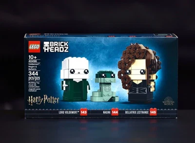 LEGO 40496 Voldemort Nagini Bellatrix Retirado Harry Potter BrickHeadz Sellado Nuevo Foto 1 de 4