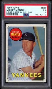 1969 Topps #500 Mickey Mantle PSA 5 CENTERED - Picture 1 of 2