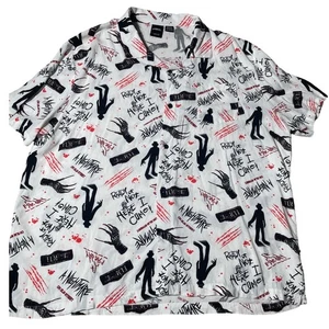 Nightmare on Elm Street Men's Graphic Button Up Shirt 3XL Horror Movie - Picture 1 of 6