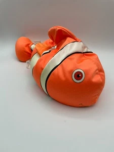 Moshi Microbead Nylon Spandex Clown Fish Pillow Plush 17" Brentwood Orange White - Picture 1 of 11