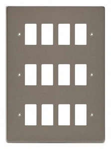 Varilight XDRPG12 PowerGrid Peltre 12 Cuadrillas Placa de Rejilla (Triple Placa Doble) - Imagen 1 de 1