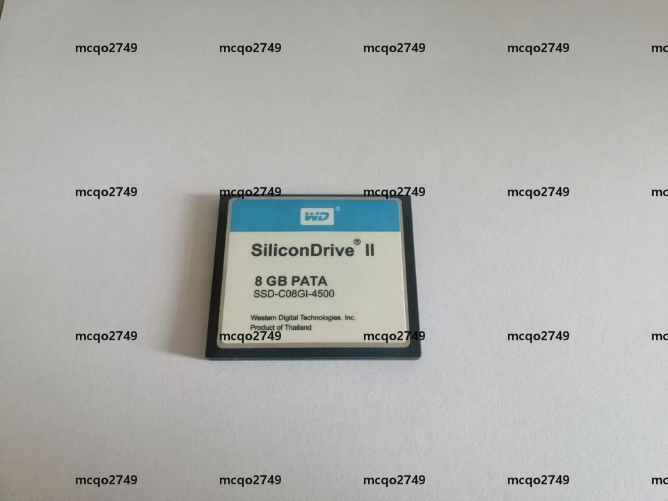 WD   CF  SSD-C08GI-4500 SiliconDrive II CF 8GB Compact Flash PATA SSD - Image 1 of 1