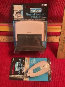 KESPON PLUS GUARD YOUR ID STAMP LARGE & Bonus - Picture 1 of 2
